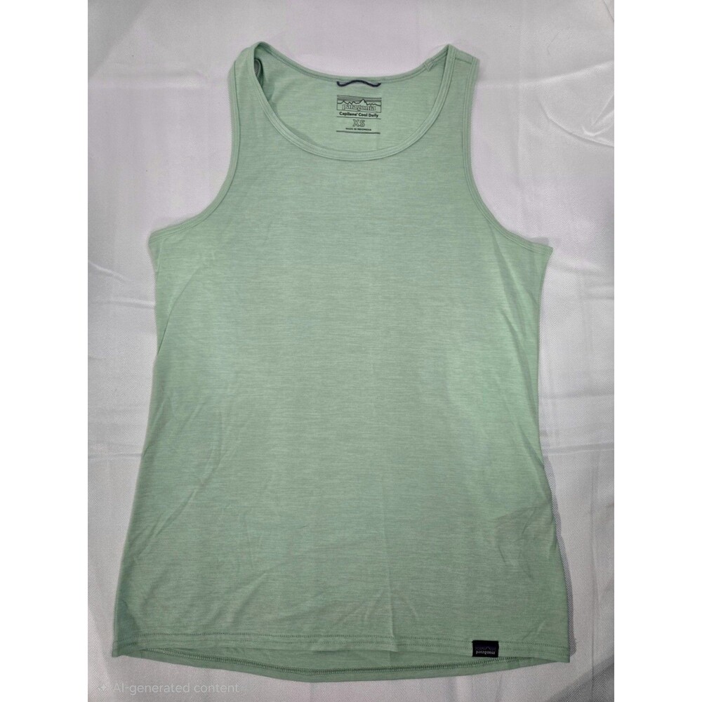 Patagonia Capilene Cool Daily Women’s Tank Top Sleeveless Scoop Neck Green XS